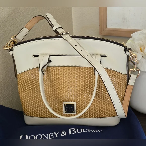 DOONEY AND BOURKE Beacon Woven Domed Satchel NWOT - Picture 6 of 10
